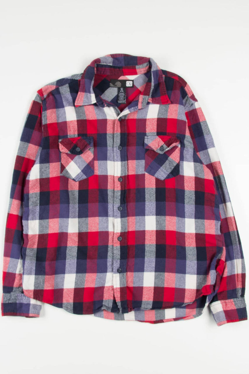 Red & Navy Ocean Pacific Flannel Shirt 3939