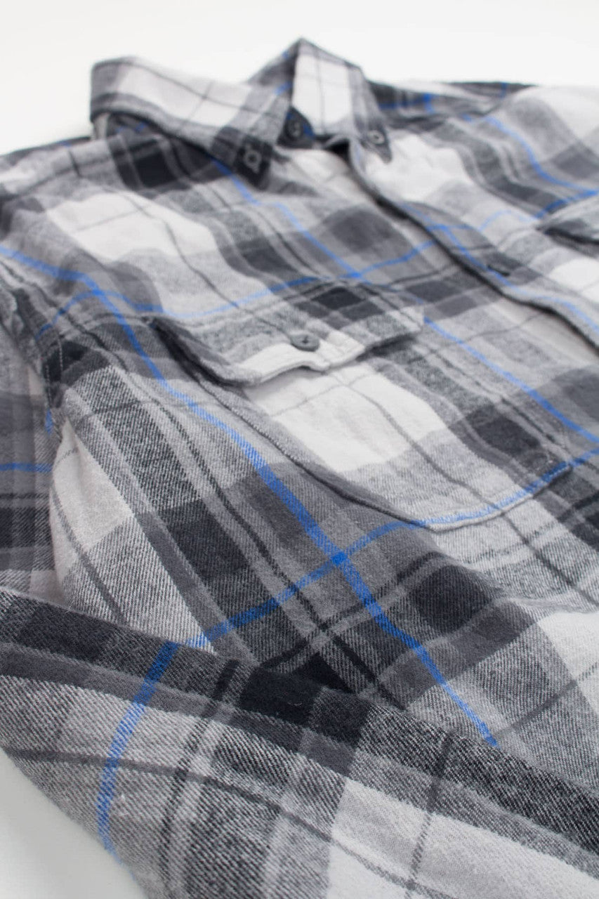 Grey Faded Glory Flannel Shirt 3943