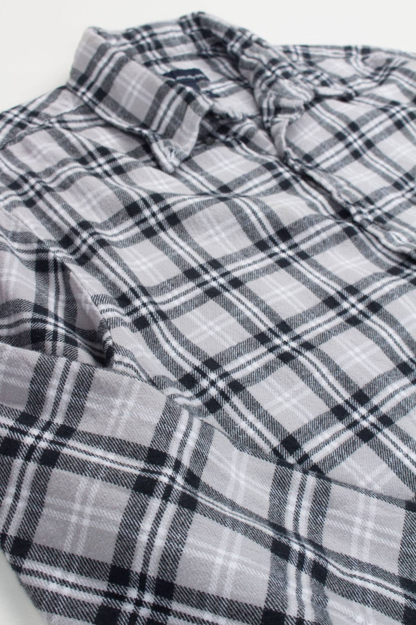Grey John Ashford Flannel Shirt 3947