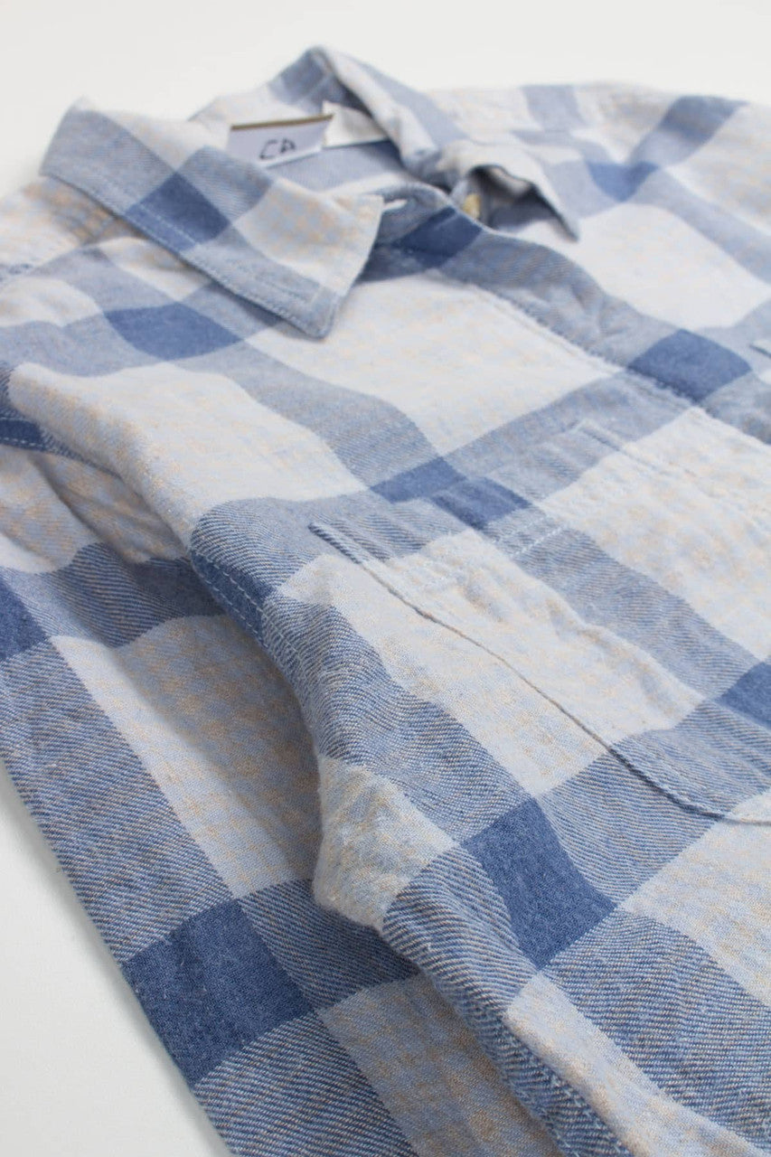 Light Blue Liz Claiborne Flannel Shirt 3948
