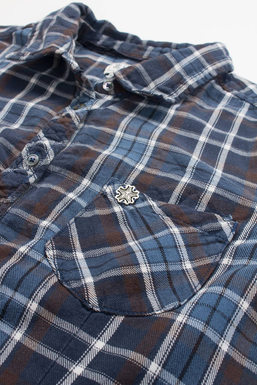 Blue Obey Flannel Shirt 3975