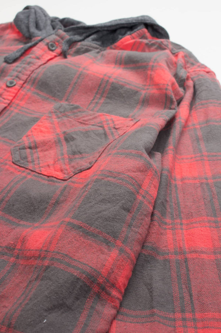 Hooded Hot Topic Flannel Shirt 3984
