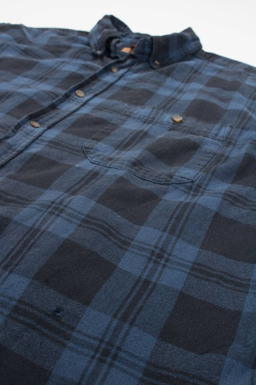 Blue Faded Glory Flannel Shirt 3985