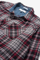 Grey & Burgundy PD&EC Flannel Shirt 3989