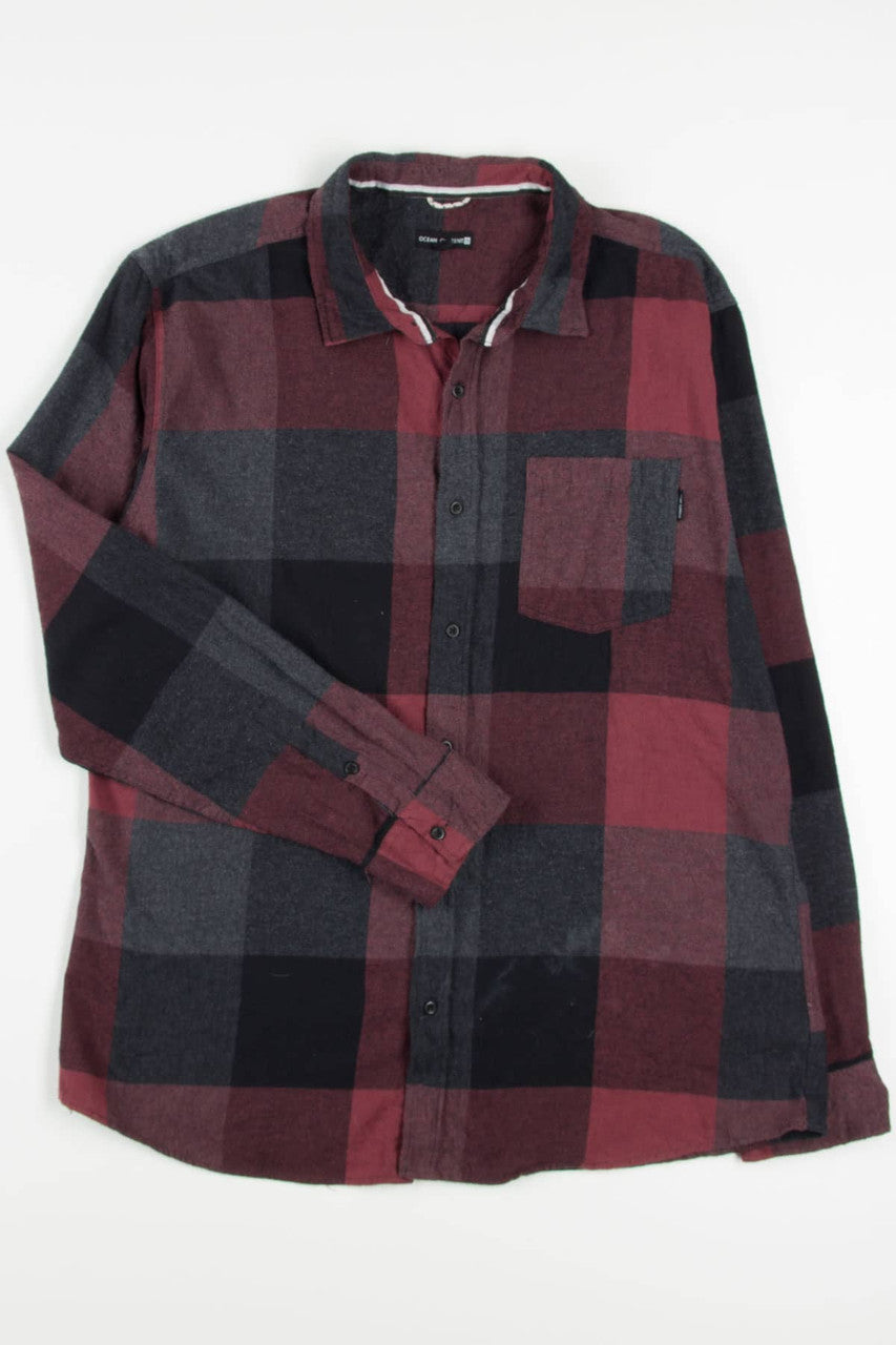 Burgundy Ocean Pacific Flannel Shirt 3990