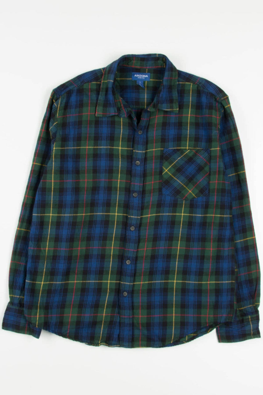 Green Arizona Jean Co. Flannel Shirt 3991
