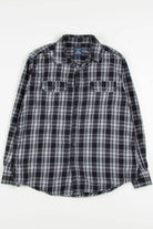 Black Faded Glory Flannel Shirt 3993