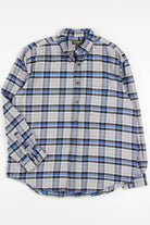 Light Grey John Bartlett Flannel Shirt 4003
