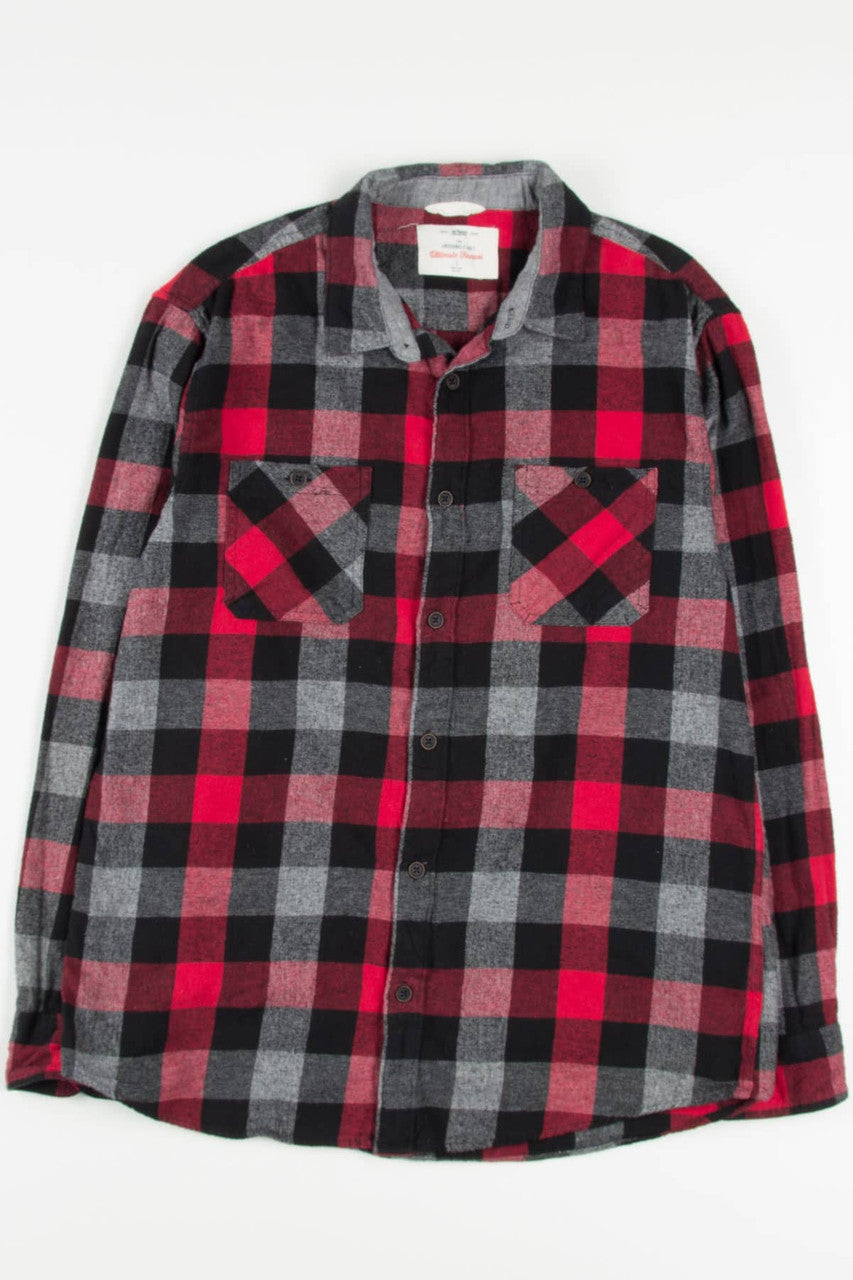 Red Urban Pipeline Flannel Shirt 4005