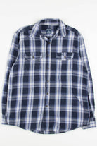 Navy Faded Glory Flannel Shirt 4010