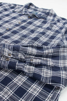 Navy Faded Glory Flannel Shirt 4013