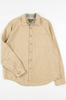 Beige Eddie Bauer Flannel Shirt 4019