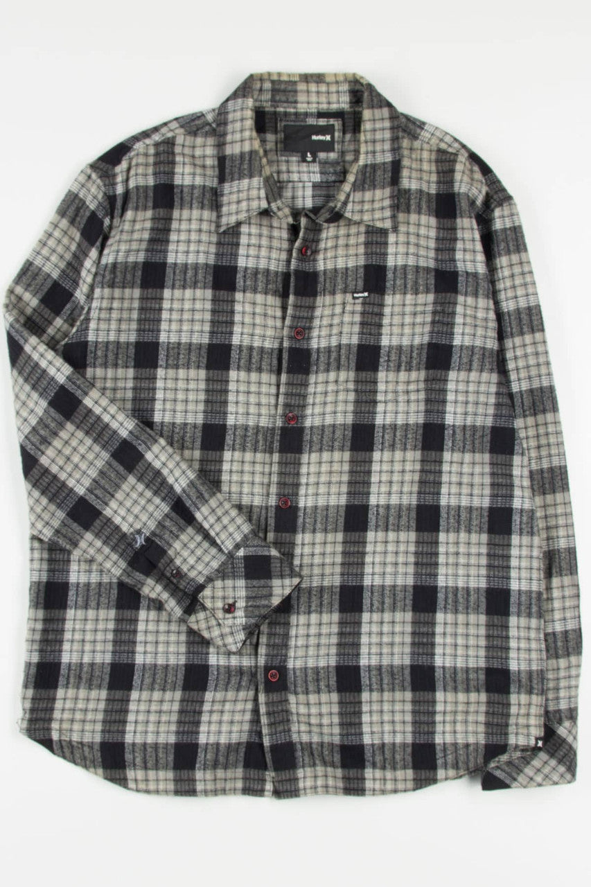 Black Hurley Flannel Shirt 4026