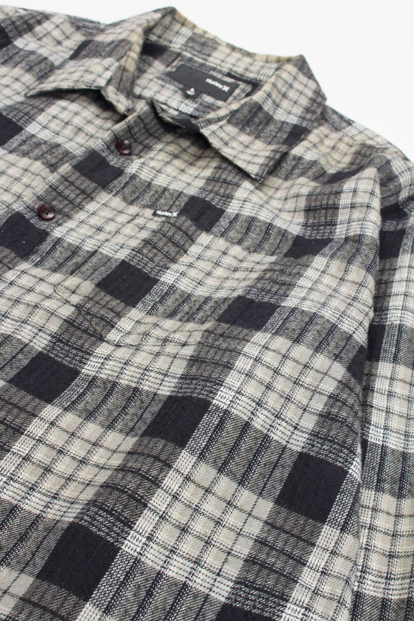Black Hurley Flannel Shirt 4026