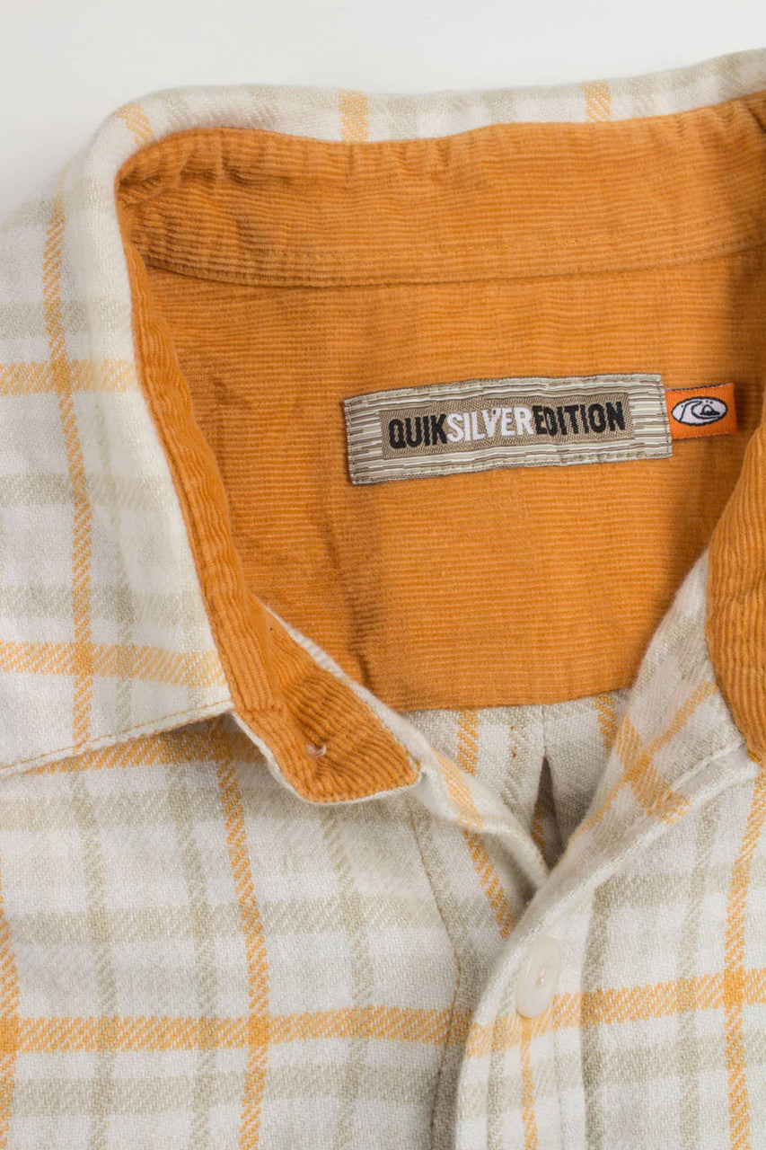 Cream Quicksilver Edition Flannel Shirt 4045