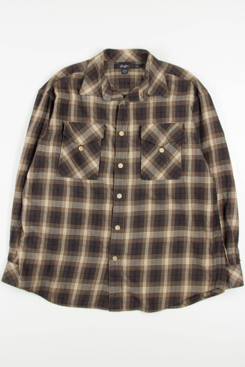 Brown Sean John Flannel Shirt 4050