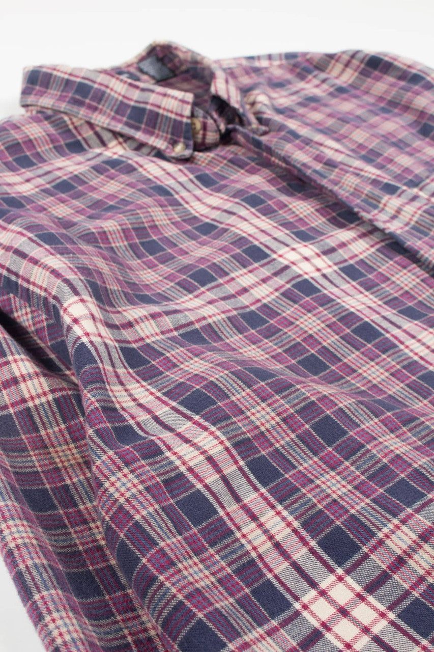 Purple Roundtree & Yorke Flannel Shirt 4062