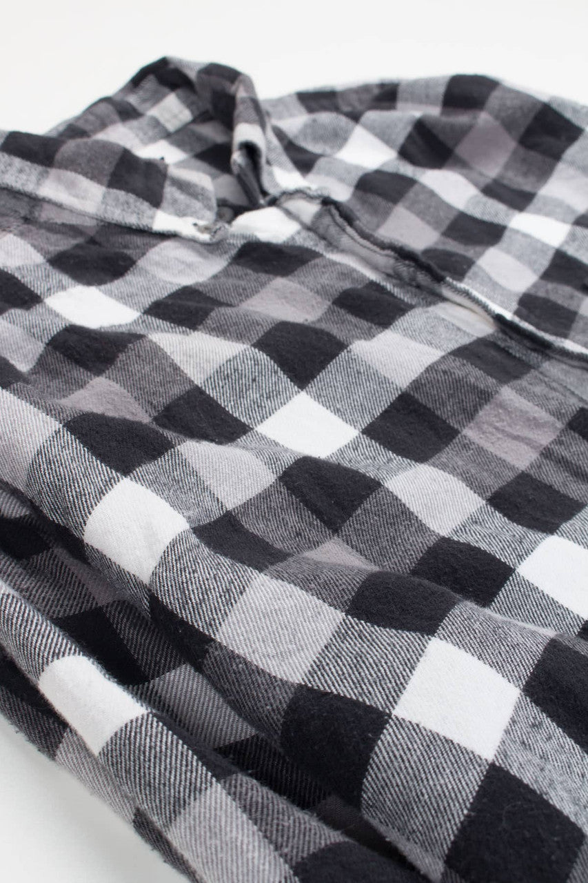 Black & White Croft & Barrow Flannel Shirt 4068