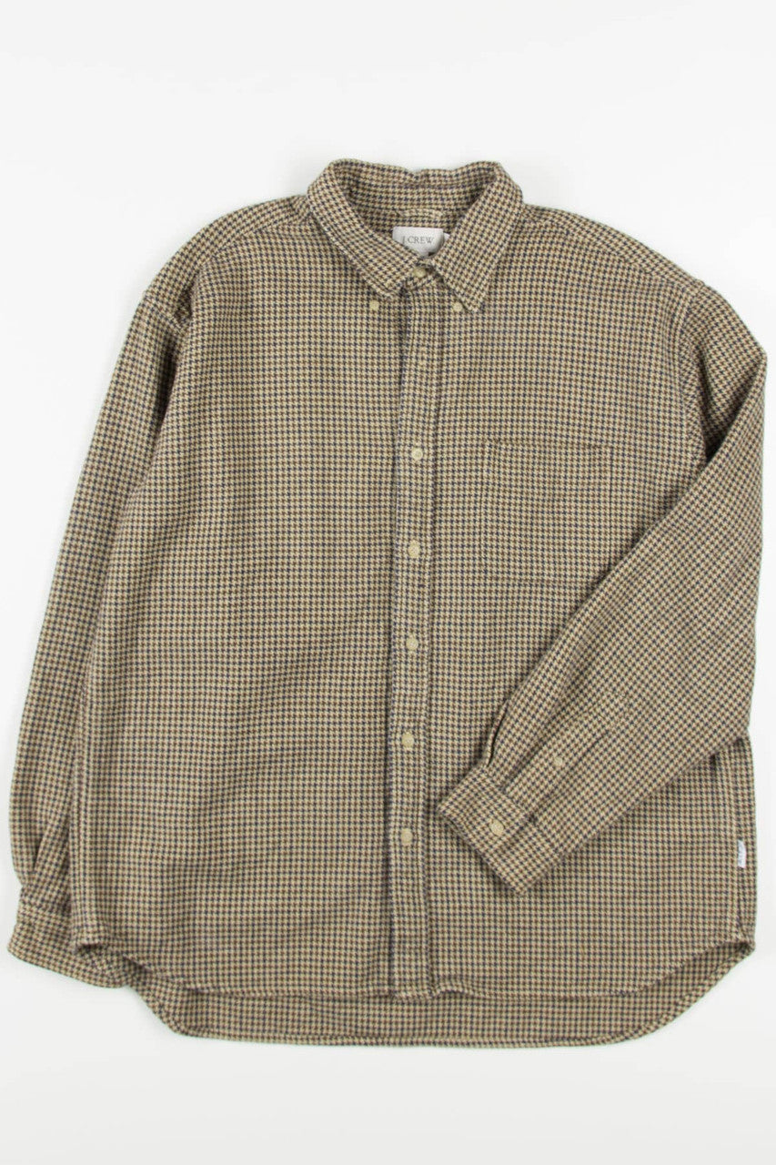 Houndstooth J. Crew Flannel Jacket 4076