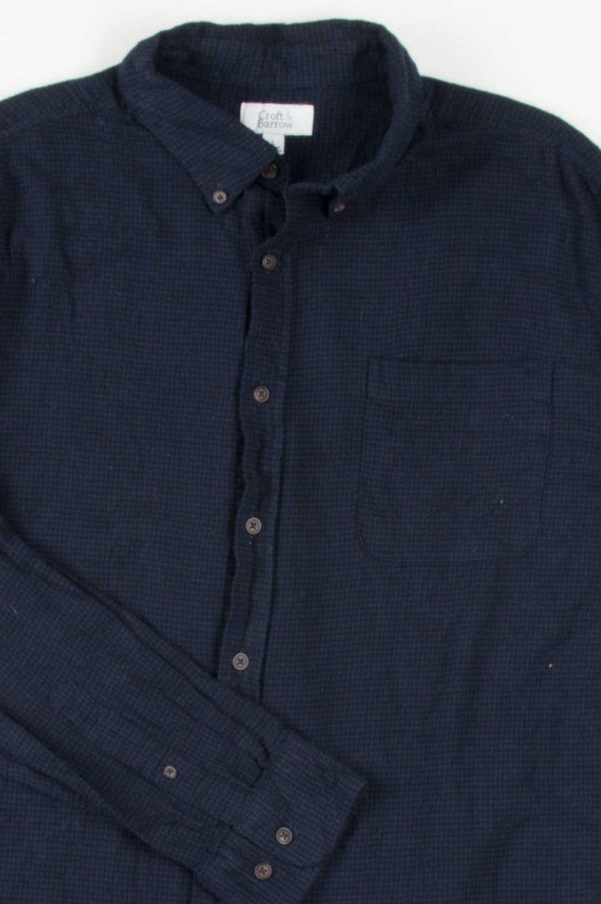 Dark Blue Croft & Barrow Flannel Shirt 4079
