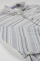 White Striped Flannel Shirt 4081