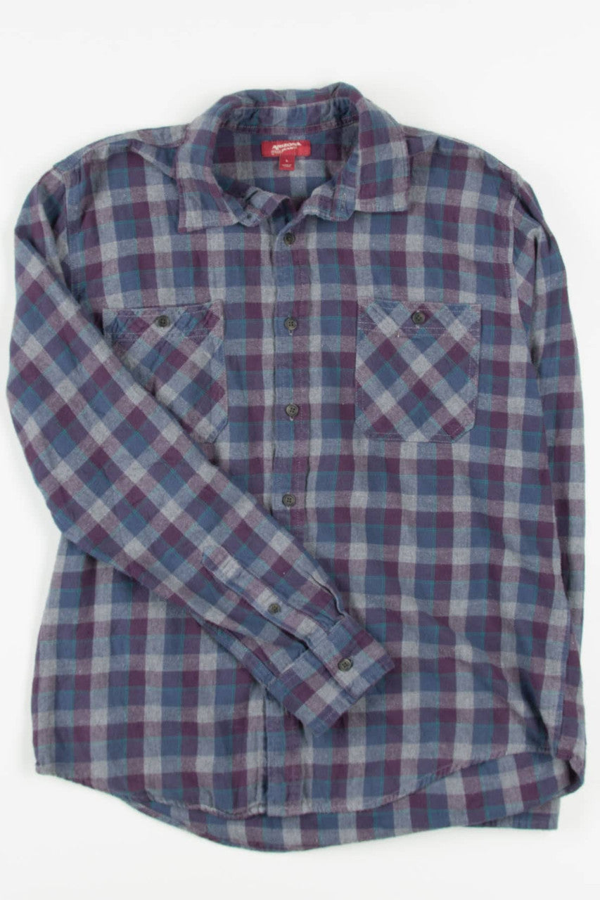 Purple Arizona Jean Co. Flannel Shirt 4087