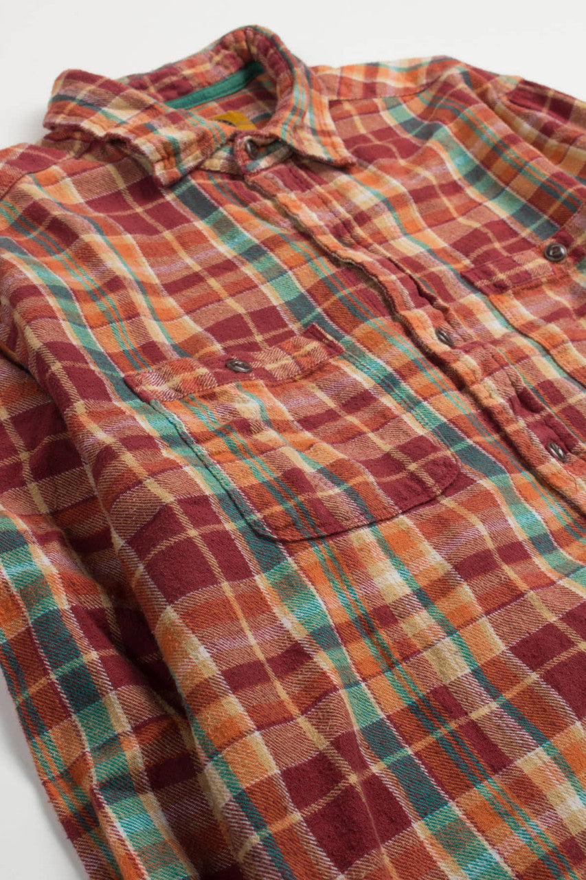Pumpkin Flannel Shirt 4089