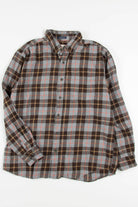 Grey & Brown St. John's Bay Flannel Shirt 4092