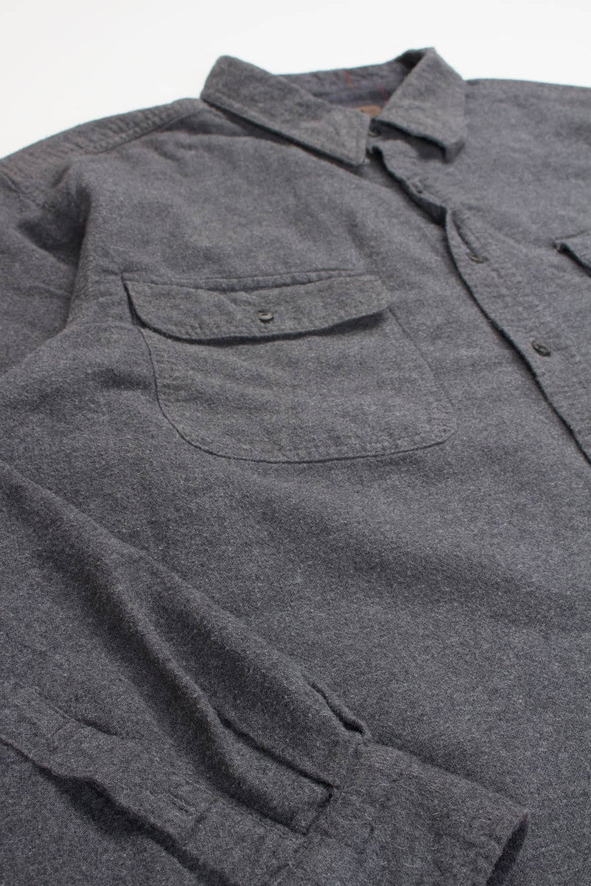 Charcoal Faded Glory Flannel Shirt 4106