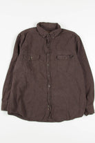 Brown Faded Glory Flannel Shirt 4107