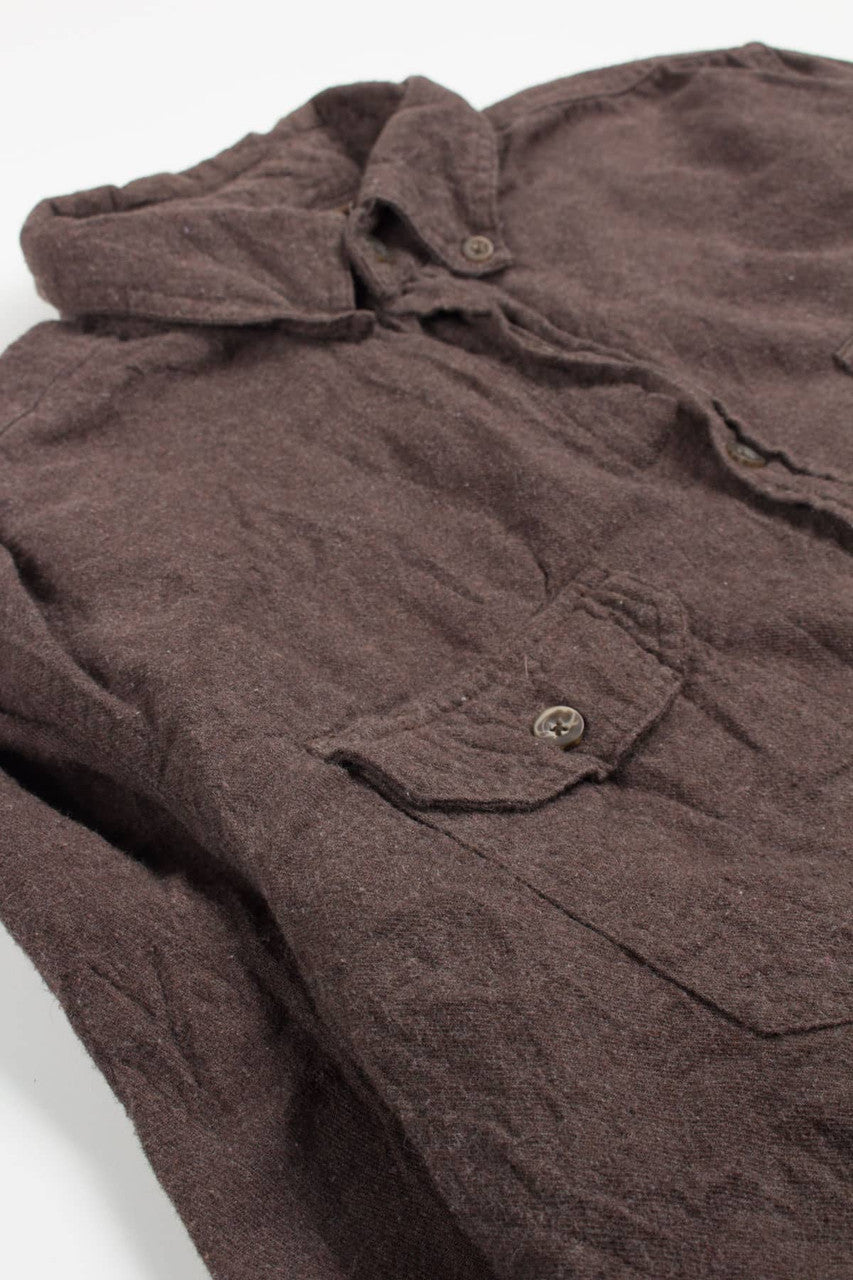 Brown Faded Glory Flannel Shirt 4107
