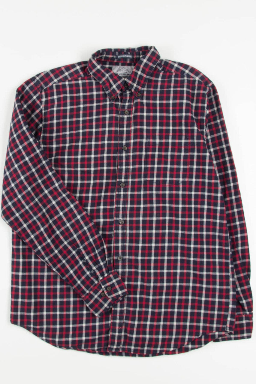 Red St. John's Bay Flannel Shirt 4111