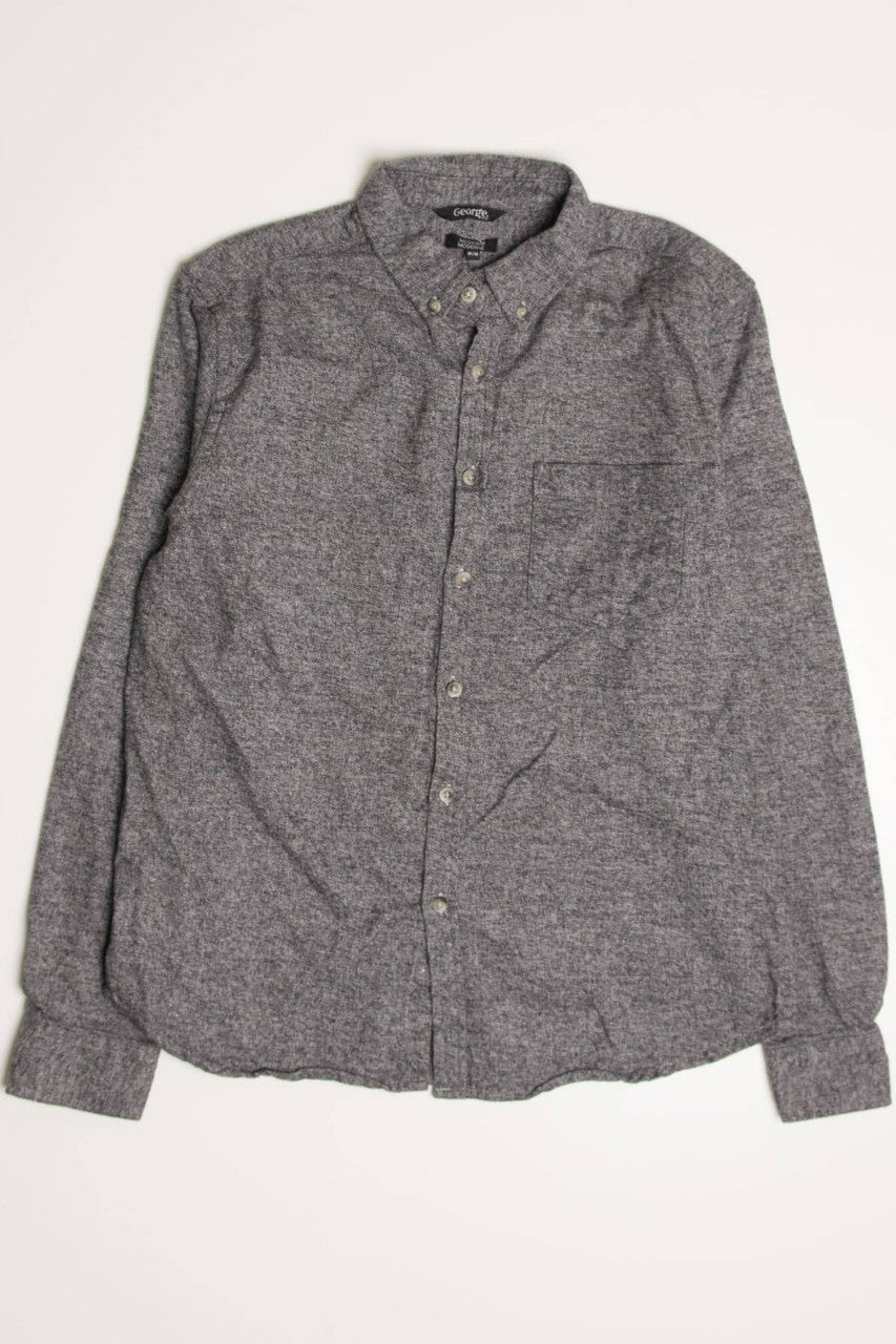 Charcoal George Flannel Shirt 4152