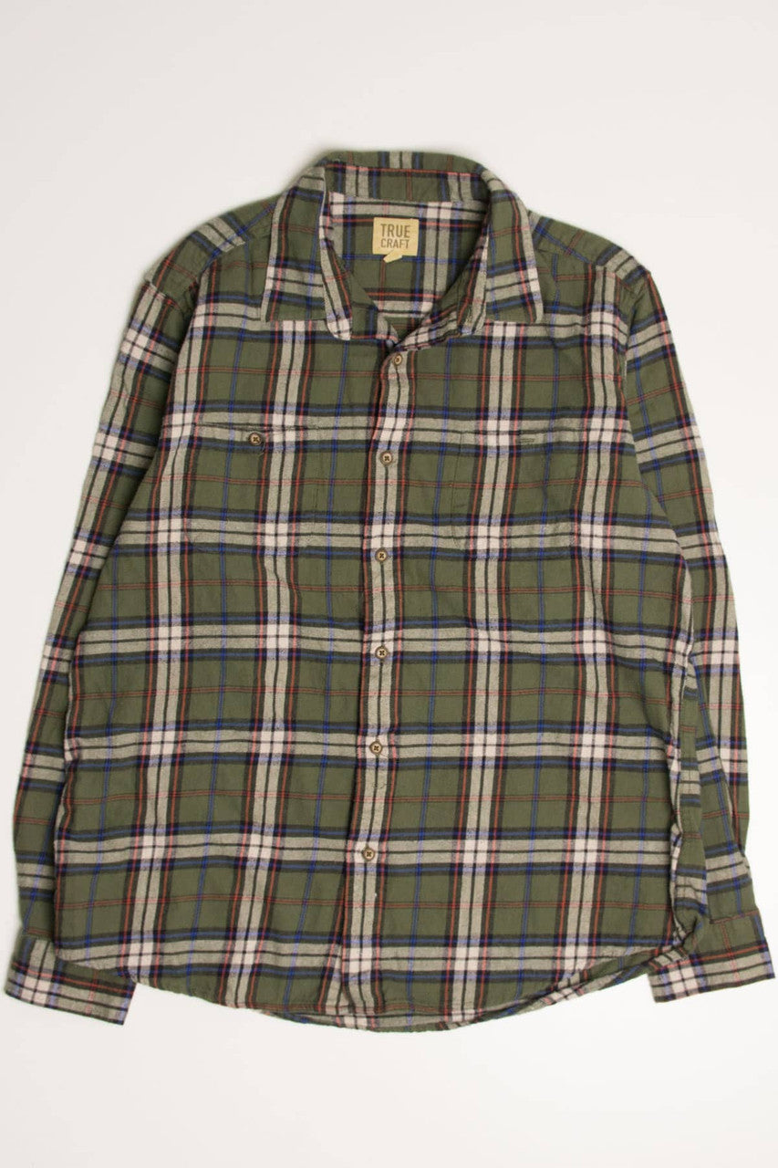 Olive True Craft Flannel Shirt 4153