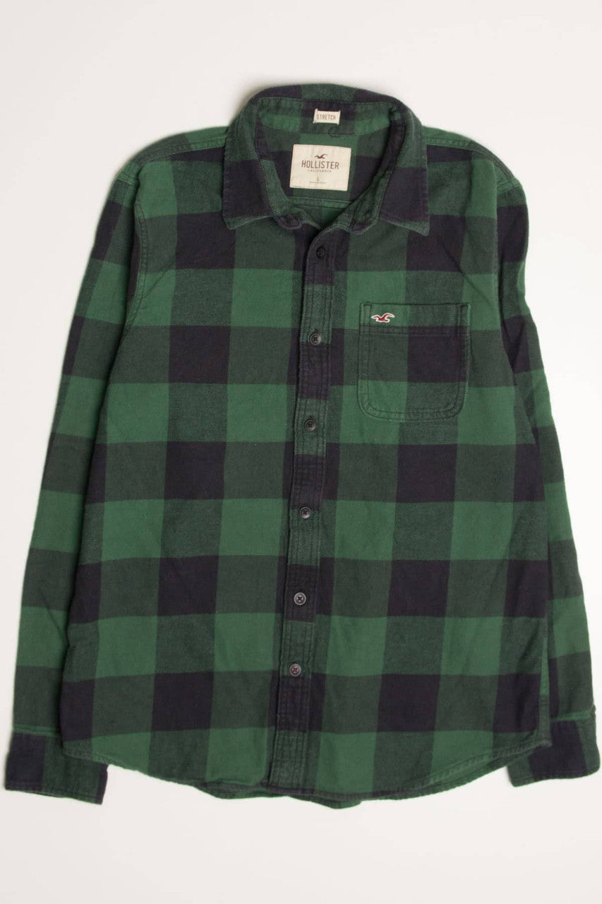 Green Buffalo Hollister Flannel Shirt 4158