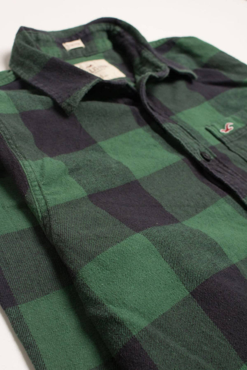 Green Buffalo Hollister Flannel Shirt 4158