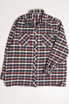 Vintage Rainbow & Black Plaid Flannel Shirt 4159