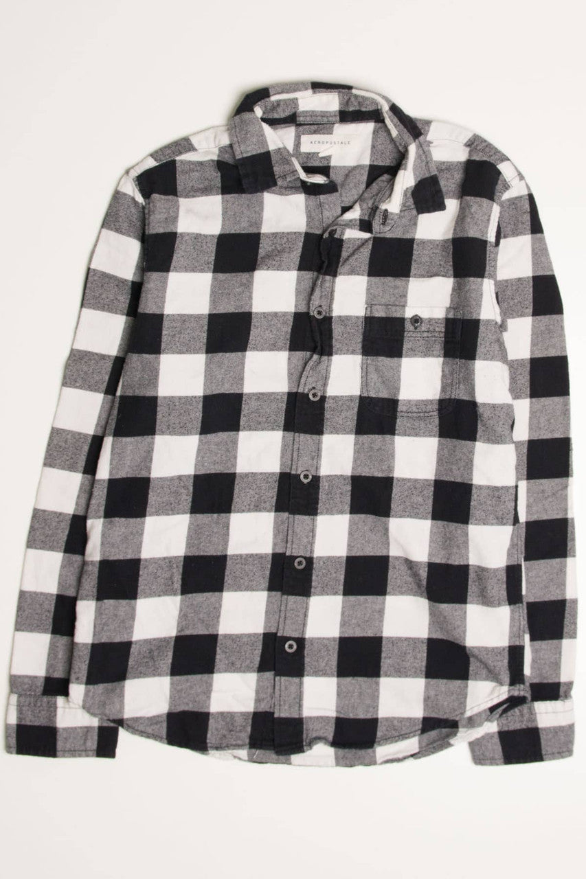 Black Aeropostale Flannel Shirt 4166