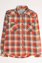 Fall Orange Jack & Jones Flannel Shirt 4167