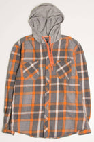 Hooded Drill Clothing Flannel Shirt 4169