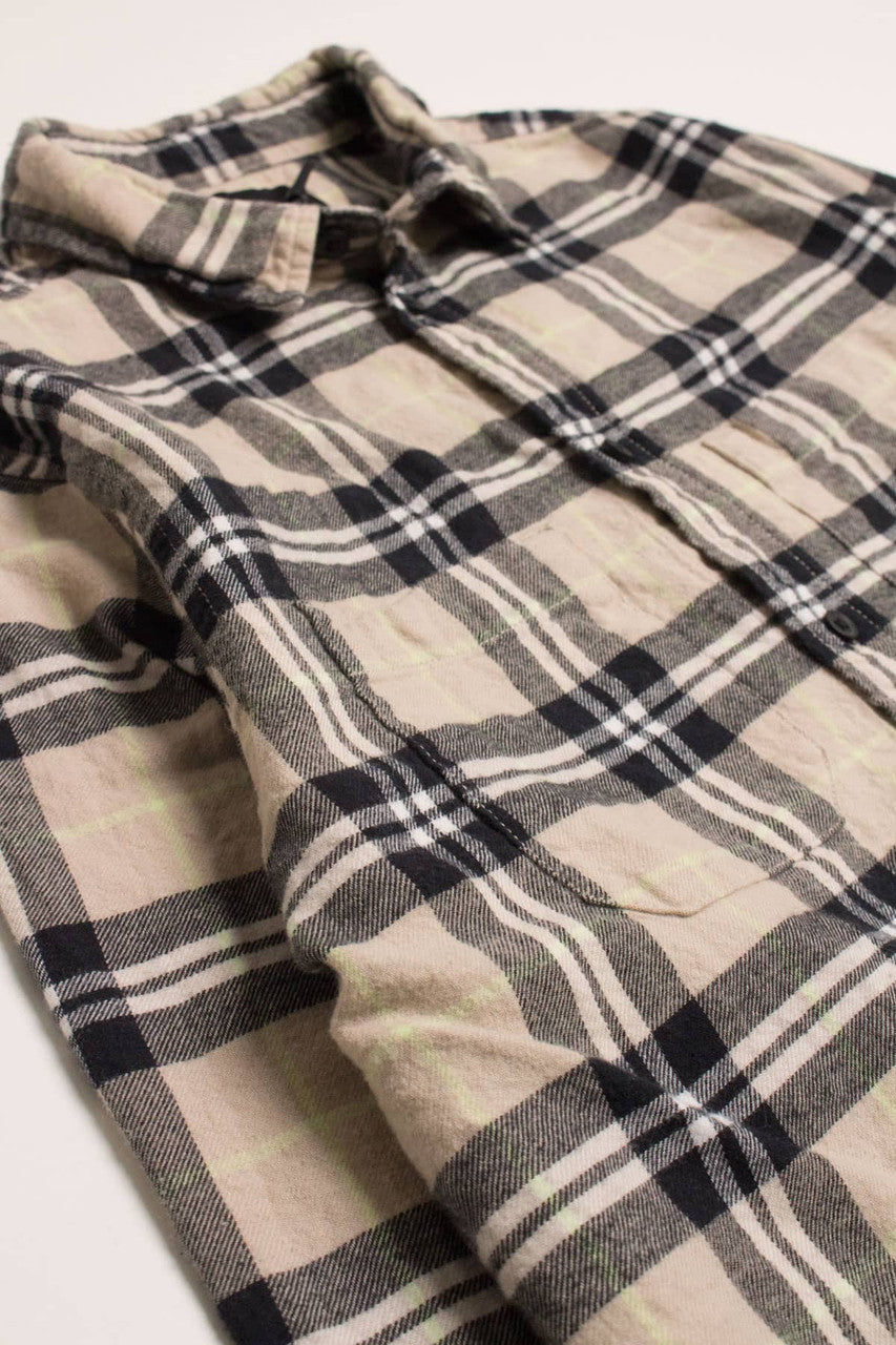 Beige H&M Flannel Shirt 4177