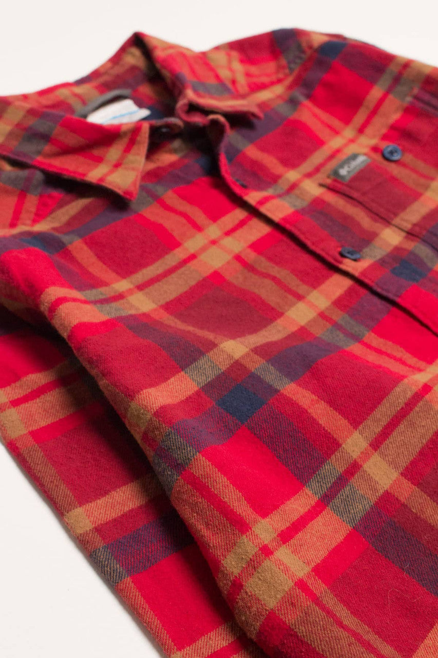 Red Columbia Flannel Shirt 4178