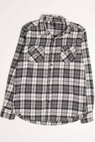 Grey Blue Gear Flannel Shirt 4179