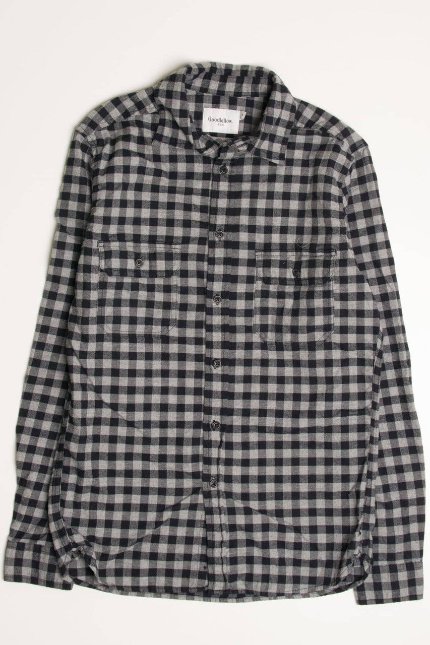 Grey & Black Goodfellow Flannel Shirt 4180