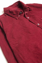 Burgundy J. Crew Corduroy Shirt 4188
