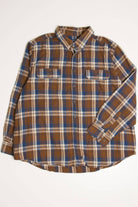 Brown Faded Glory Flannel Shirt 4190