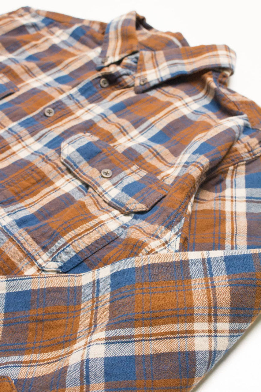 Brown Faded Glory Flannel Shirt 4190