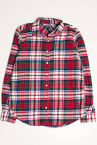 Classic Plaid Lands' End Flannel Shirt 4192