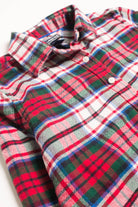 Classic Plaid Lands' End Flannel Shirt 4192