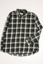 Green Plaid St. John's Bay Flannel Shirt 4195